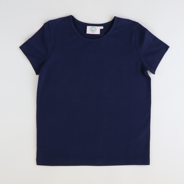 Out About Girl's Tee Navy Blue