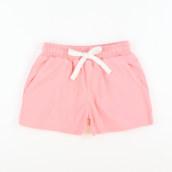 Boys Signature Twill Shorts - Pink | Southern Smocked Co.