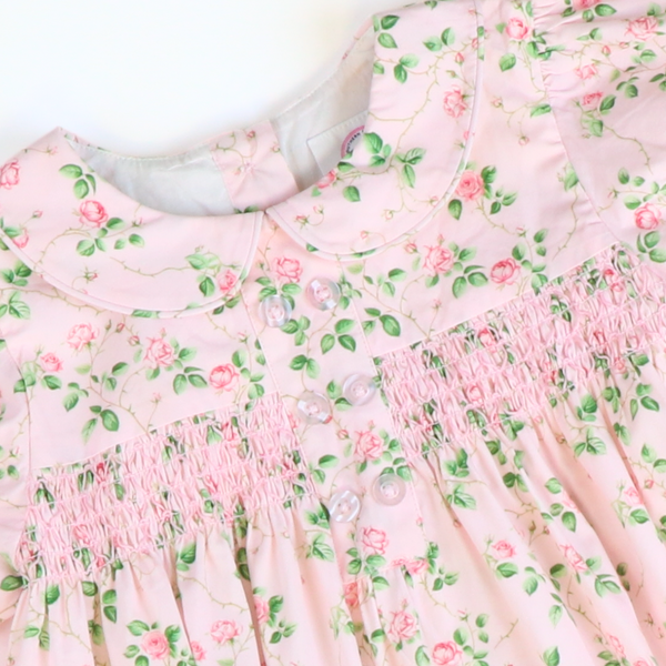 Easter Smocked Dress in Pink Seersucker- Easter Basket