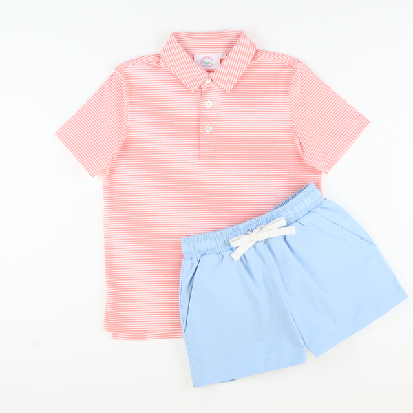 【ROMANTIC CROWN】22SS★ STRIPE KNIT POLO OPEN COLLAR POLO KNIT SHIRT - ROMANTIC CROWN | 60% - Asian