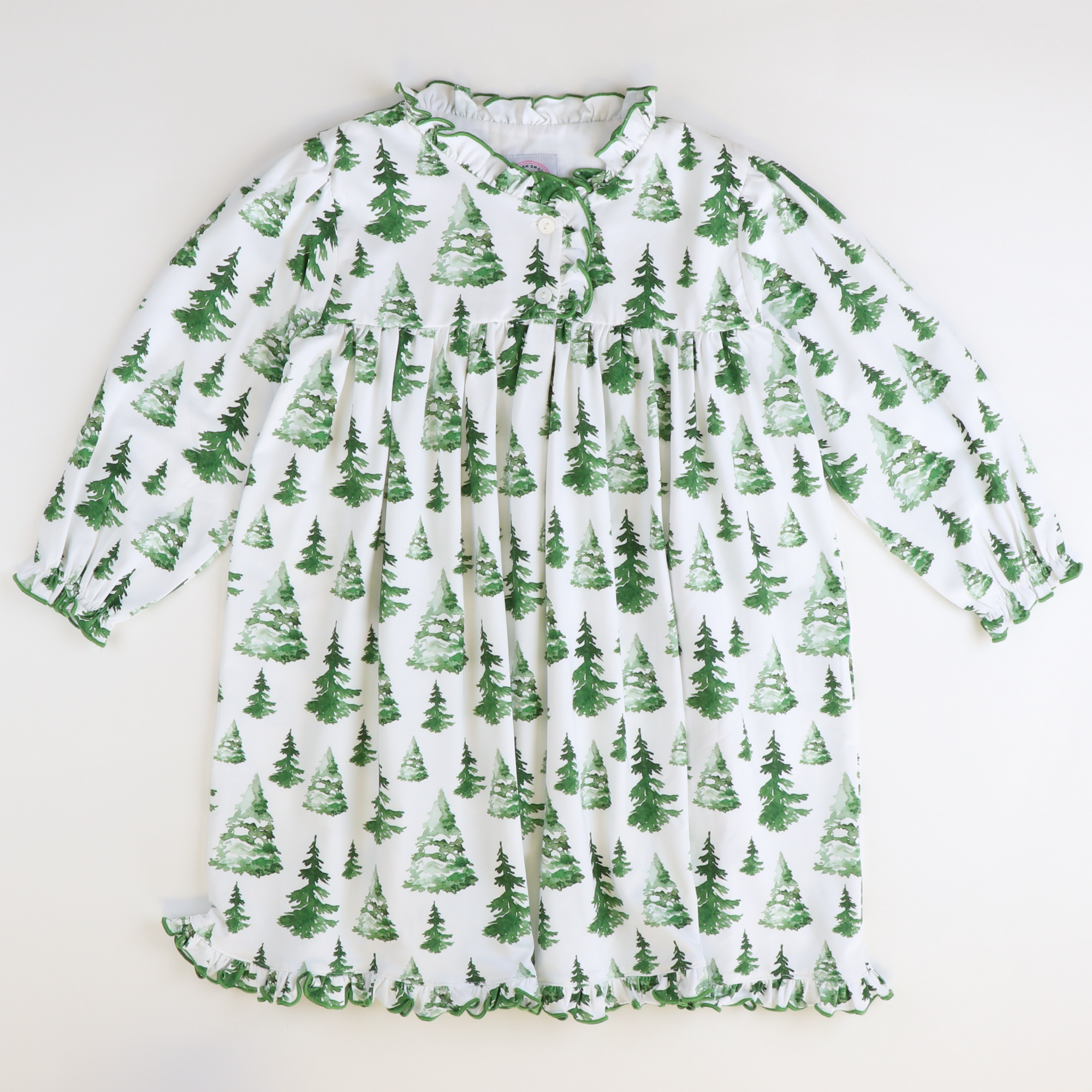 Knit Nightgown - Christmas Trees