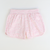 Girls Track Shorts - Light Pink Floral