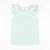 Flutter Sleeve Knit Top - Mint Green Thin Stripe