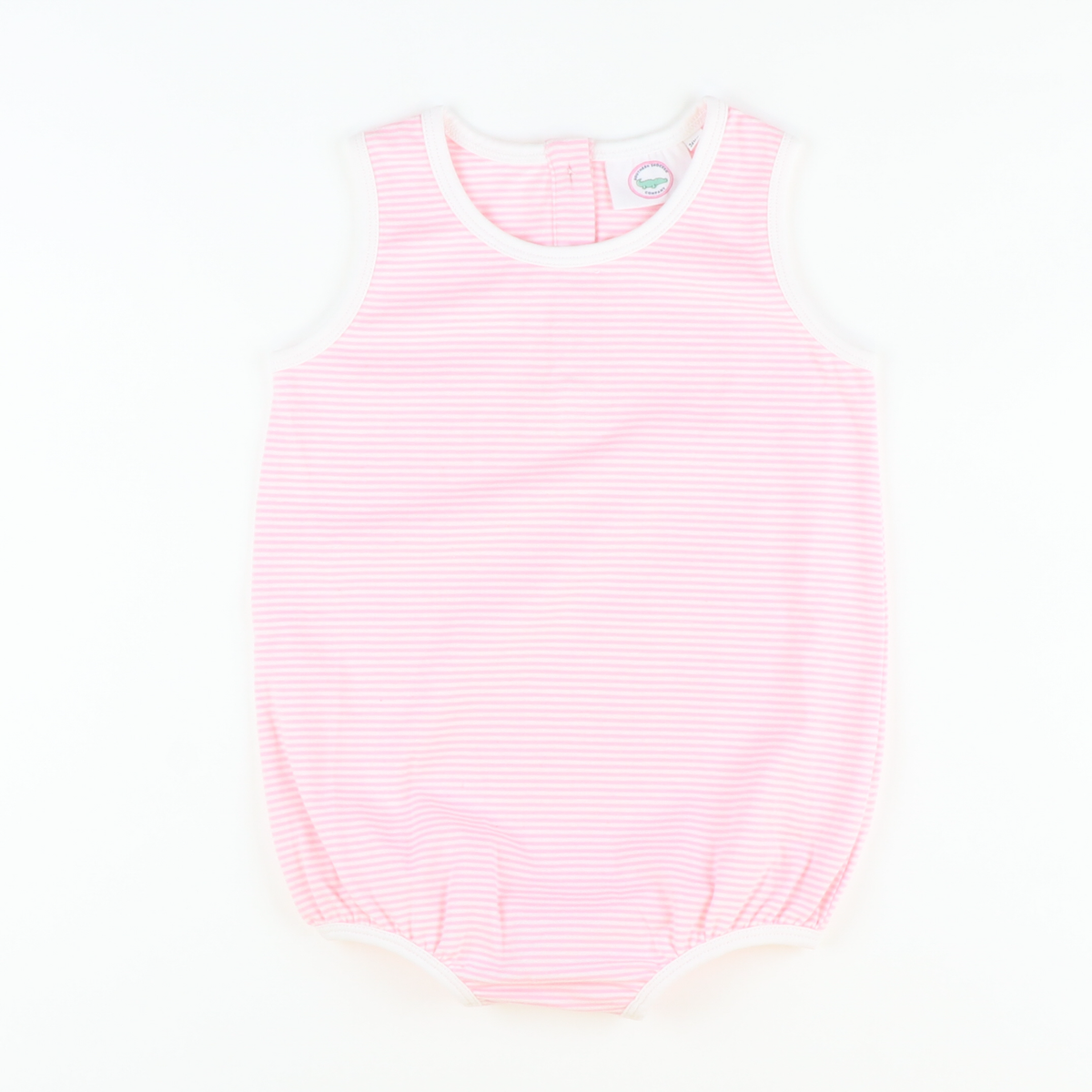 Girl Knit Bubble - Light Pink Stripe
