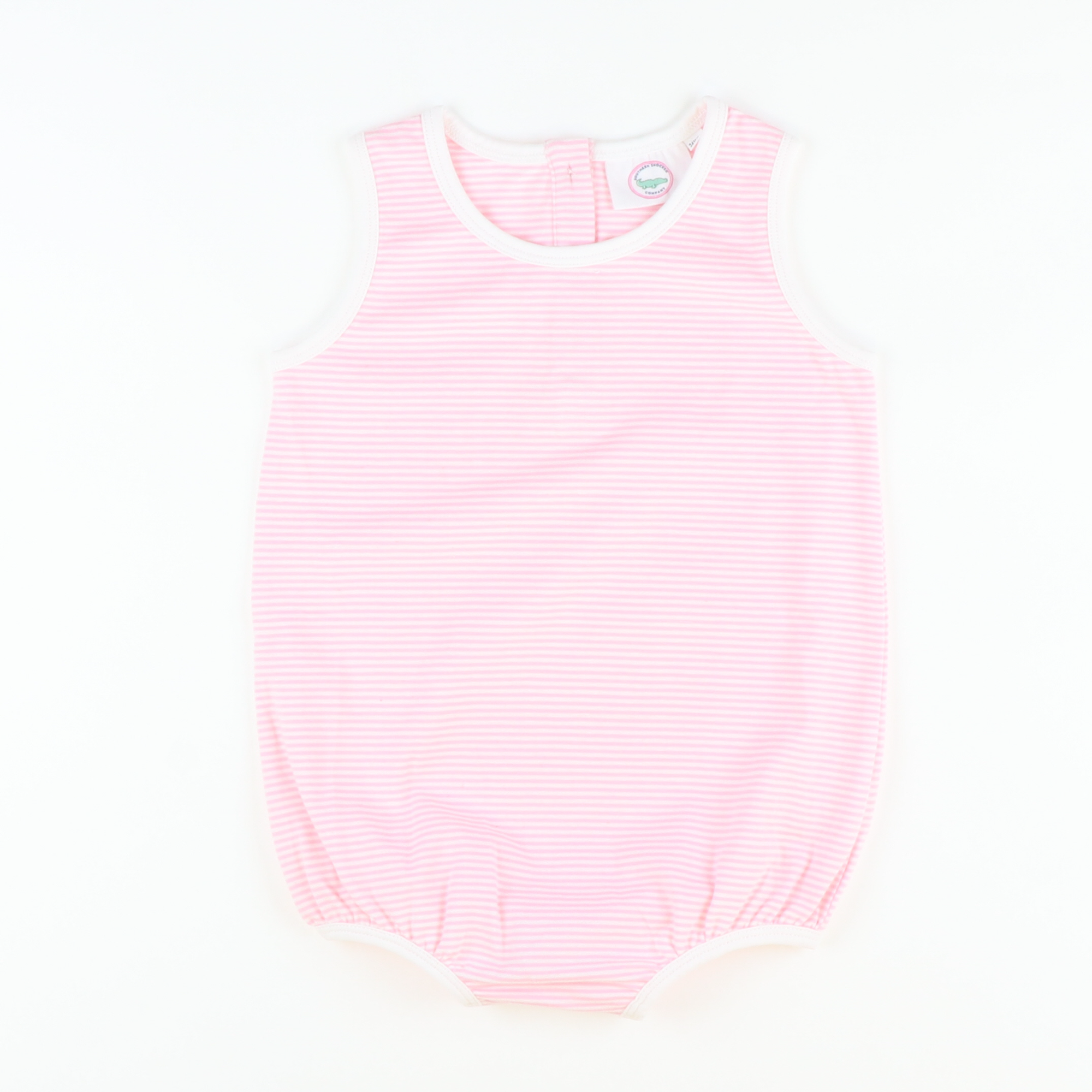 Girl Knit Bubble - Light Pink Stripe