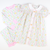 Embroidered Pink & Orange Pumpkins Collared Dress-  Pumpkin Pink Bow Trellis