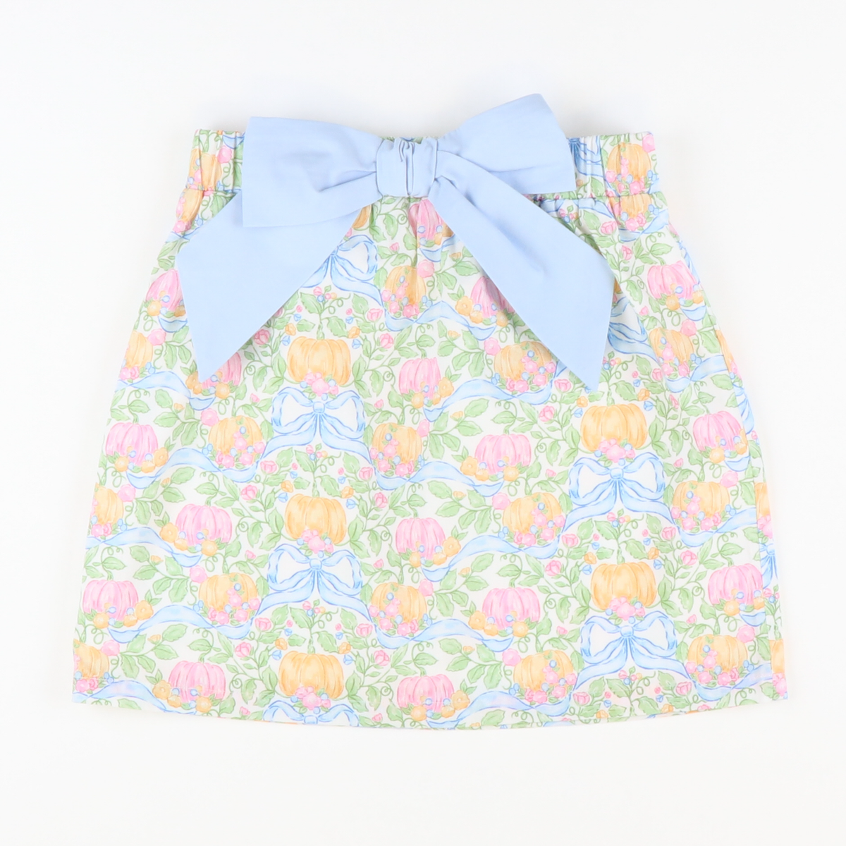Pumpkin Appliqué Blouse & Skirt Set- Pumpkins & Vines