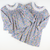 Eyelet Ruffle Set - Blue Floral