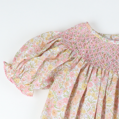 Smocked Geo Bishop- Fall Floral