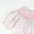 Smocked Geo Girl Bubble - Pumpkin Lattice