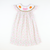 Smocked Pink Bow & Pumpkins Bishop- Pumpkin Lattice
