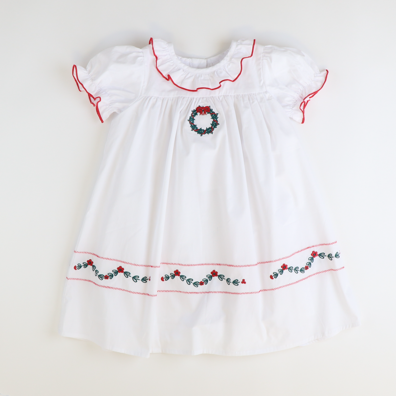 Collections Girls Embroidered Christmas Southern Smocked Co.