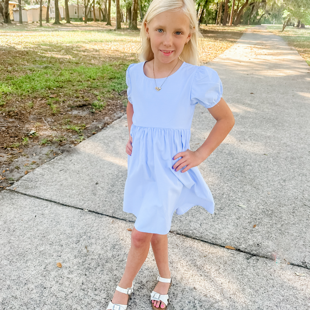 Chambray Dress - Light Blue