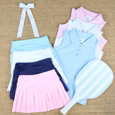 Courtside Girls Polo - White