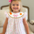 Smocked Pink Bow & Pumpkins Bishop- Pumpkin Lattice