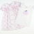 Light Pink Check Pumpkin Appliqué Flutter Top - White Knit