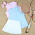 Courtside Girls Polo - Light Blue
