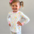 Pajama Set - Pumpkin Pink Bow Trellis