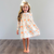 Eyelet Ruffle Dress - Autumn Pumpkins