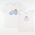 Light Pink Check Pumpkin Appliqué Flutter Top - White Knit