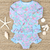 Two-Piece Ruffle Rash Guard - Charleston Print