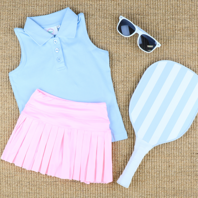 Courtside Girls Polo - Light Pink