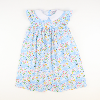 Collared Girl Bubble - Bunny Hop - Southern Smocked Co.