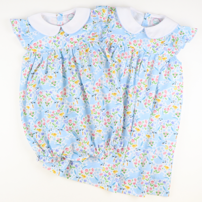 Collared Girl Bubble - Bunny Hop - Southern Smocked Co.