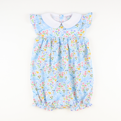 Collared Girl Bubble - Bunny Hop - Southern Smocked Co.