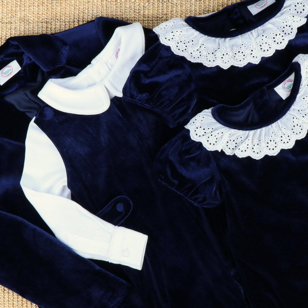 Signature Blazer - Navy Blue Velvet