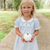 Embroidered Tiny Blue Pumpkins Dress - Blue Chinoiserie