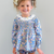 Eyelet Ruffle Set - Blue Floral