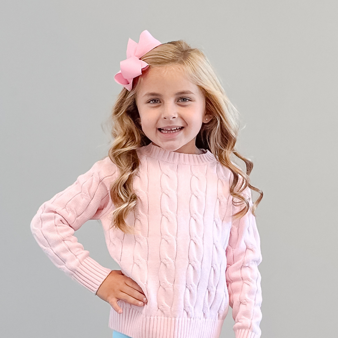 Light pink knit sweater discount