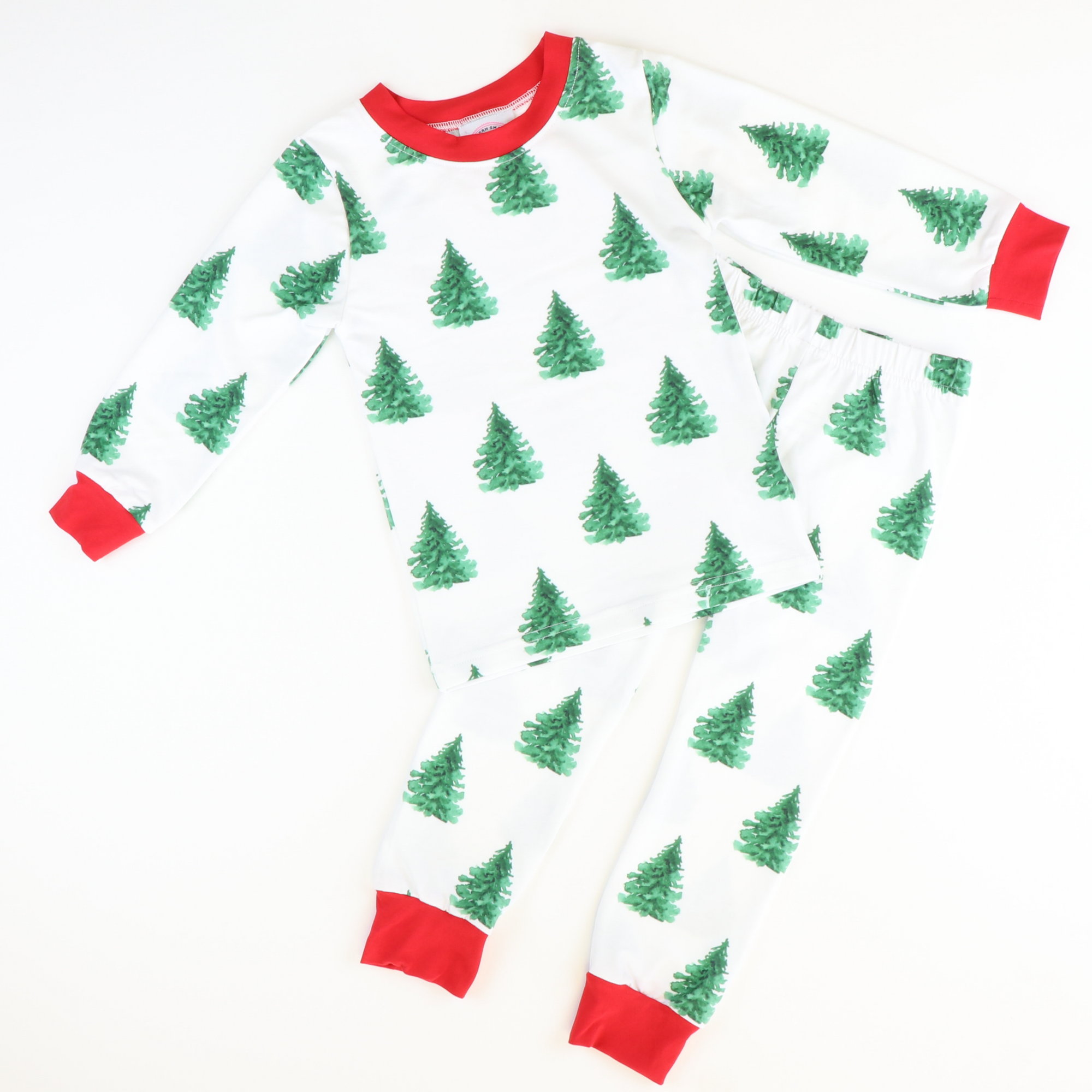 Oh Christmas Tree White Knit Pajama Set
