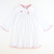 Embroidered Santa Face Knit Gown - Classic White