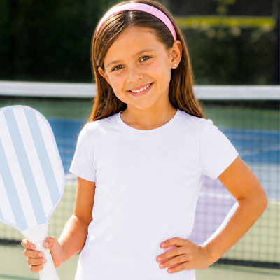 Out & About Girl's Tee - White - Southern Smocked Co.