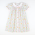 Embroidered Pink & Orange Pumpkins Collared Dress-  Pumpkin Pink Bow Trellis