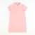 Polo Dress - Coral Stripe Knit