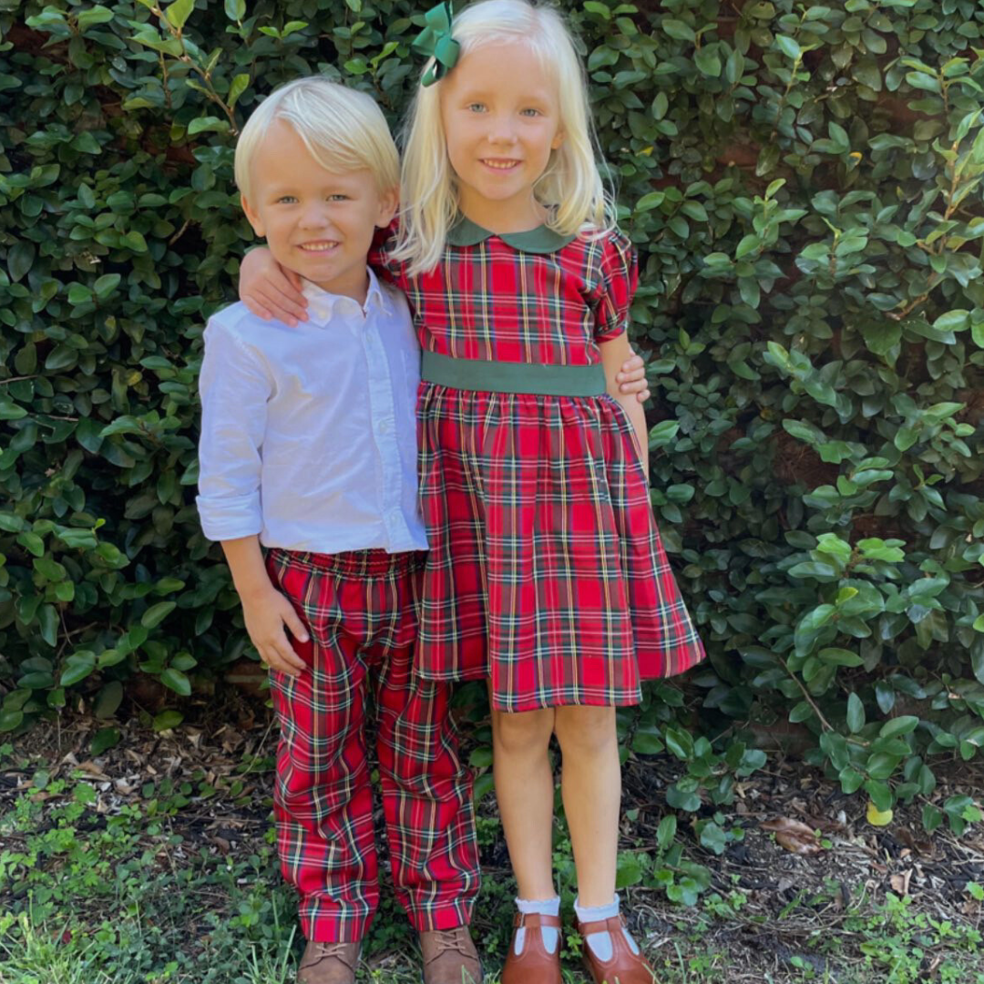 Collared Dress - Plaid Dress