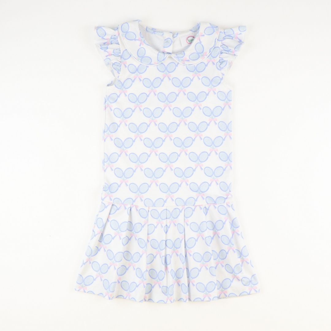 Country Club Dress - Rackets - Southern Smocked Co.