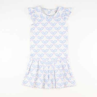 Country Club Dress - Rackets - Southern Smocked Co.