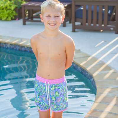 Tropical Limes Swim Trunks