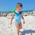 Sea Turtles Ruffle One-Piece Swimsuit