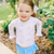 Blue Bows & Pink Check Two-Piece Long Sleeve Rash Guard