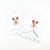 Appliquéd Reindeer Ruffle Top - White Knit