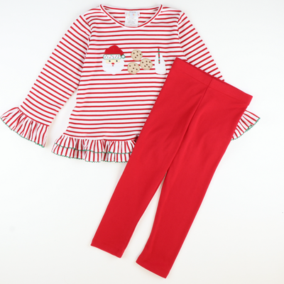 Knit Leggings - Holiday Red