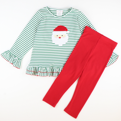 Knit Leggings - Holiday Red