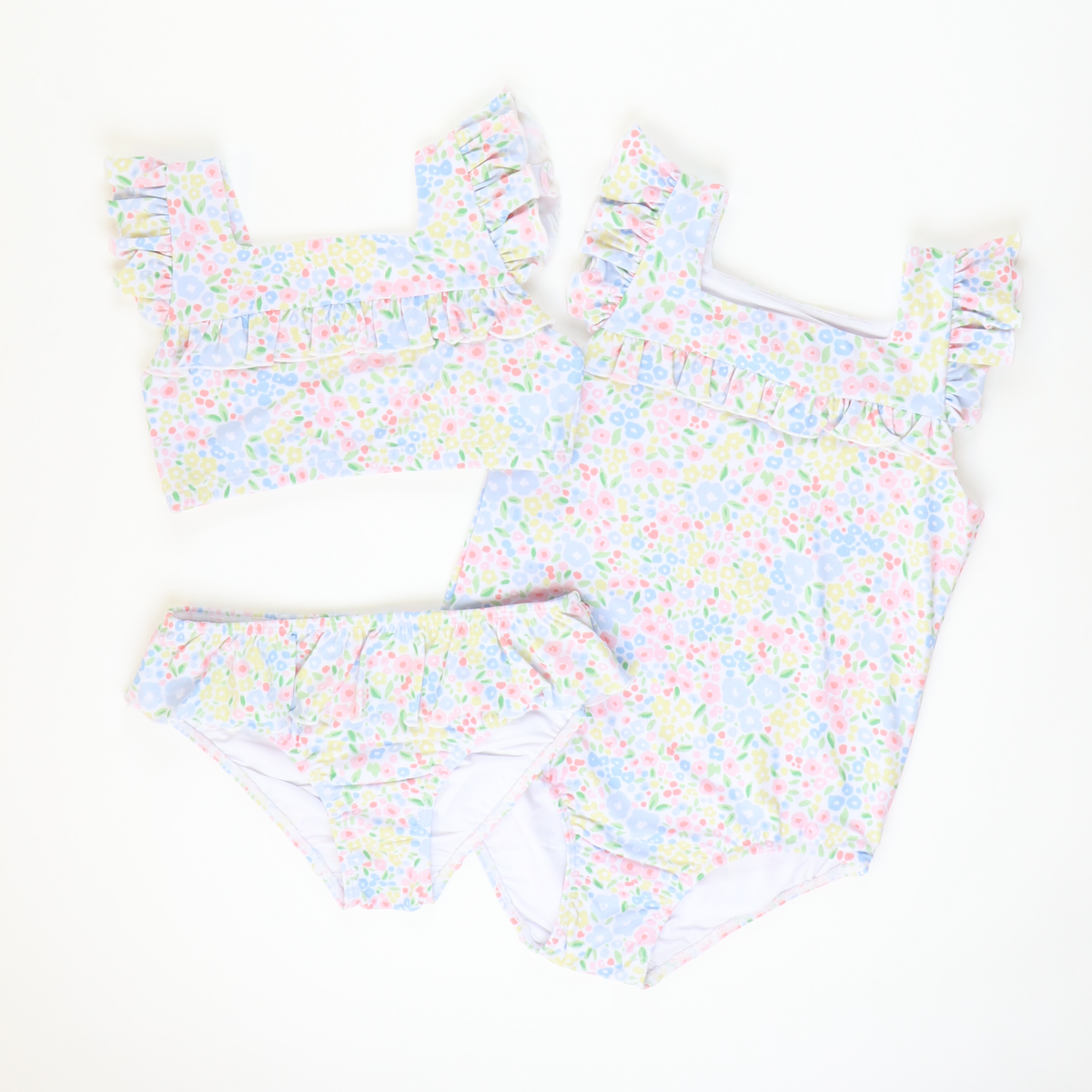 Two-Piece Swimsuit - Petite Meadow Floral