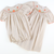 Smocked Harvest Pumpkin & Leaves Girl Bubble - Khaki Mini Gingham