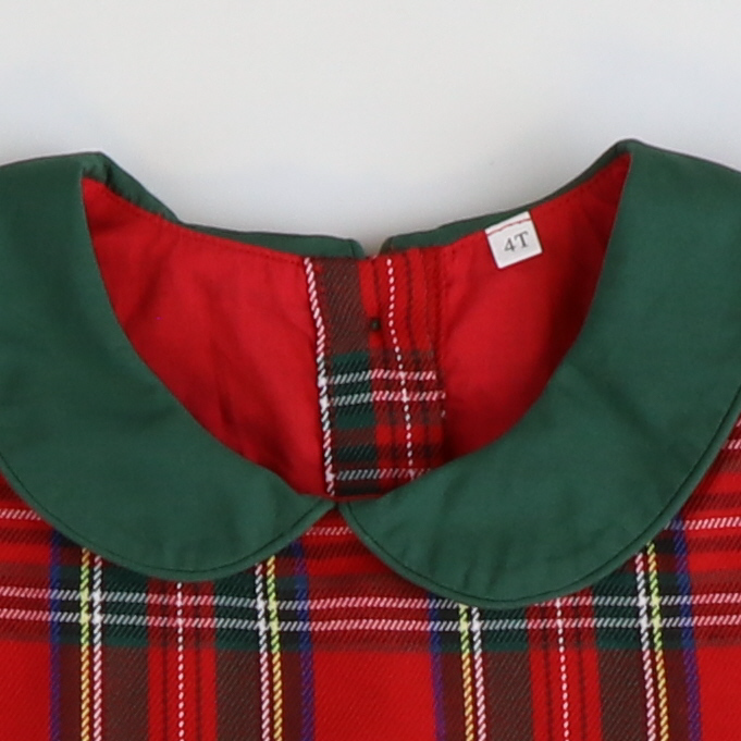 Collared Dress - Plaid Dress